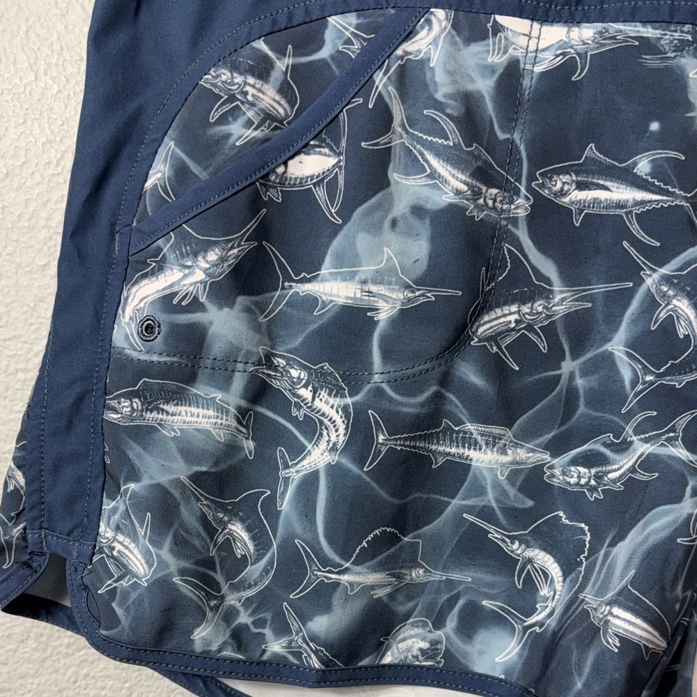 Pelagic Women's Moana American Flag Fishing Shorts - Picture 3 of 9